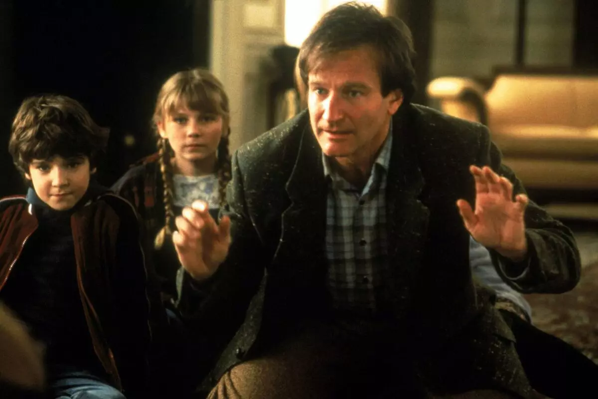 A lokacin yin fim na "Jumanji" Robin Williams ya bi yara da za a rinjayi