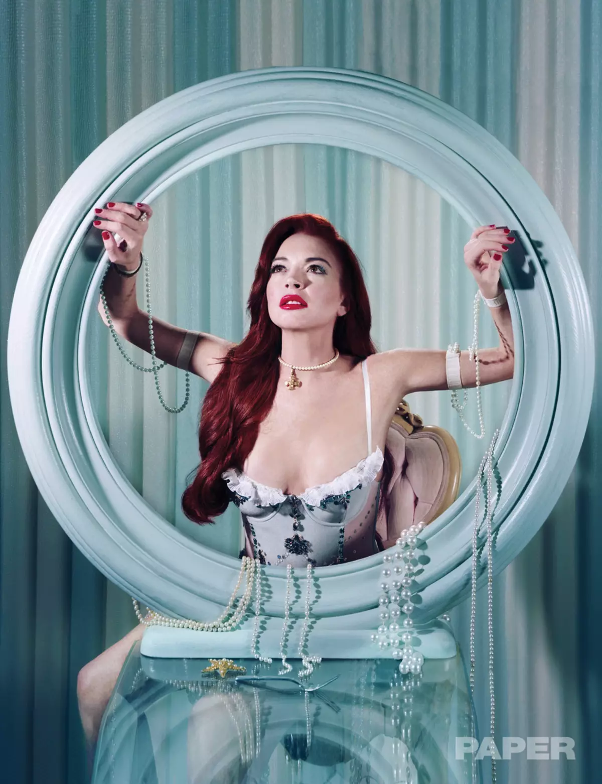 Lindsay Lohanが新しいフォトシュートでディズニープリンセスのイメージを試みました 100915_4