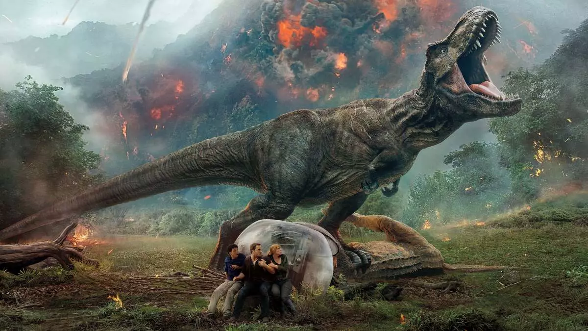 Colin Trevorrow zeigte den ersten Rahmen des "Friedens von Jurassic 3".