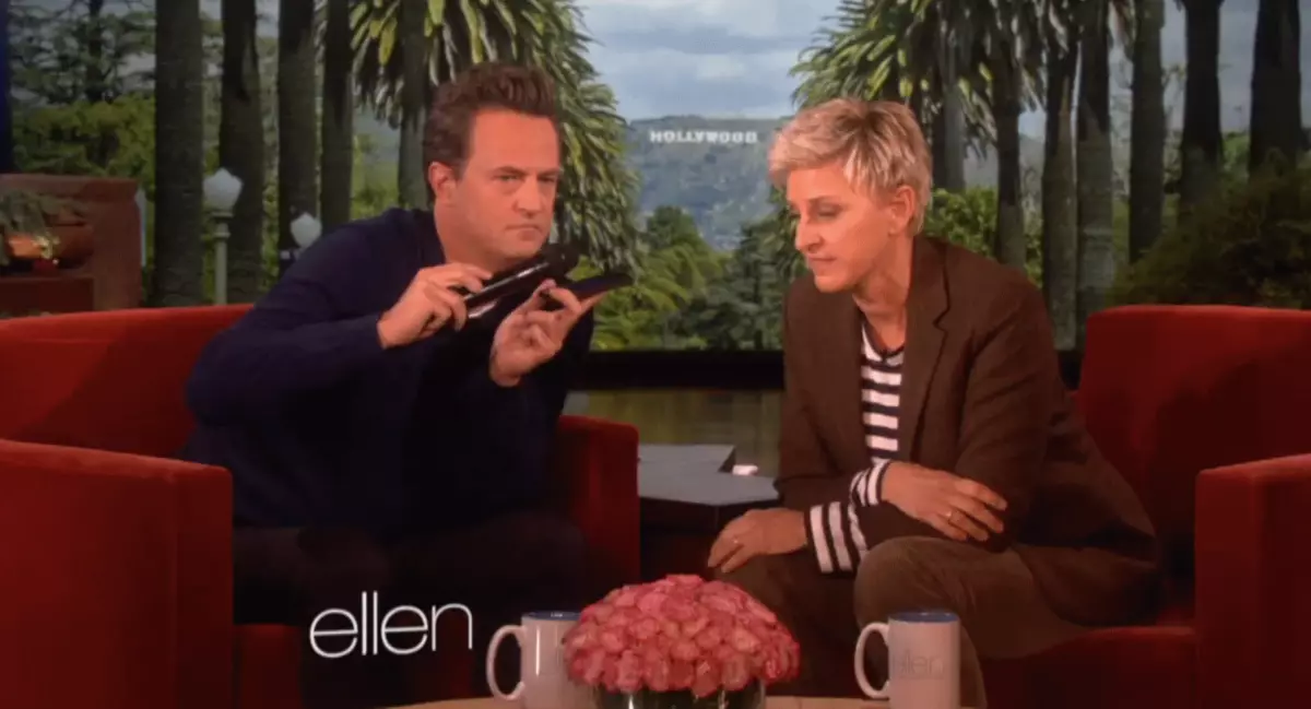 Matthew Perry sur le spectacle Ellen Degensheres