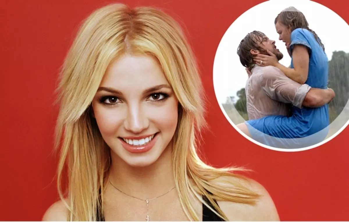 Britney Spears-ek ia "Memoria egunkarian" jokatu zuen Ryan Gosling-ekin