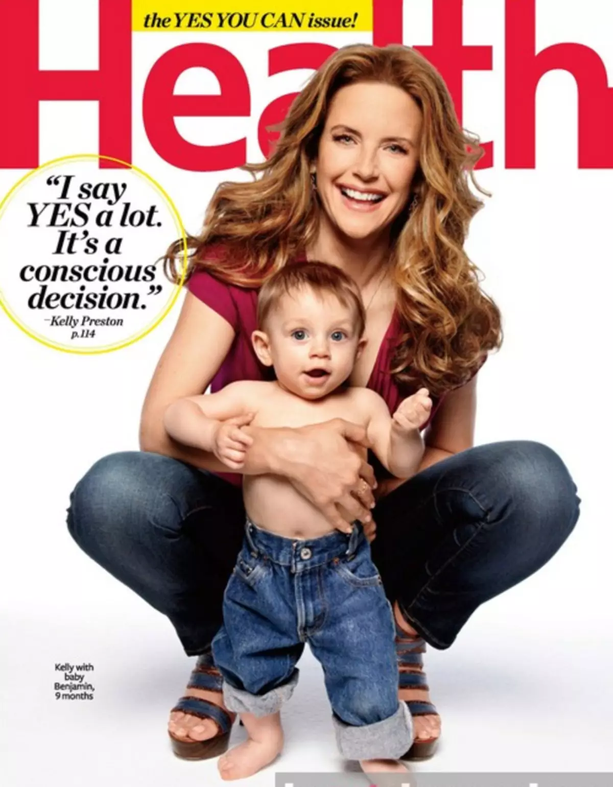 Kelly Preston Health Magazine'is. 2011. aasta septembris.