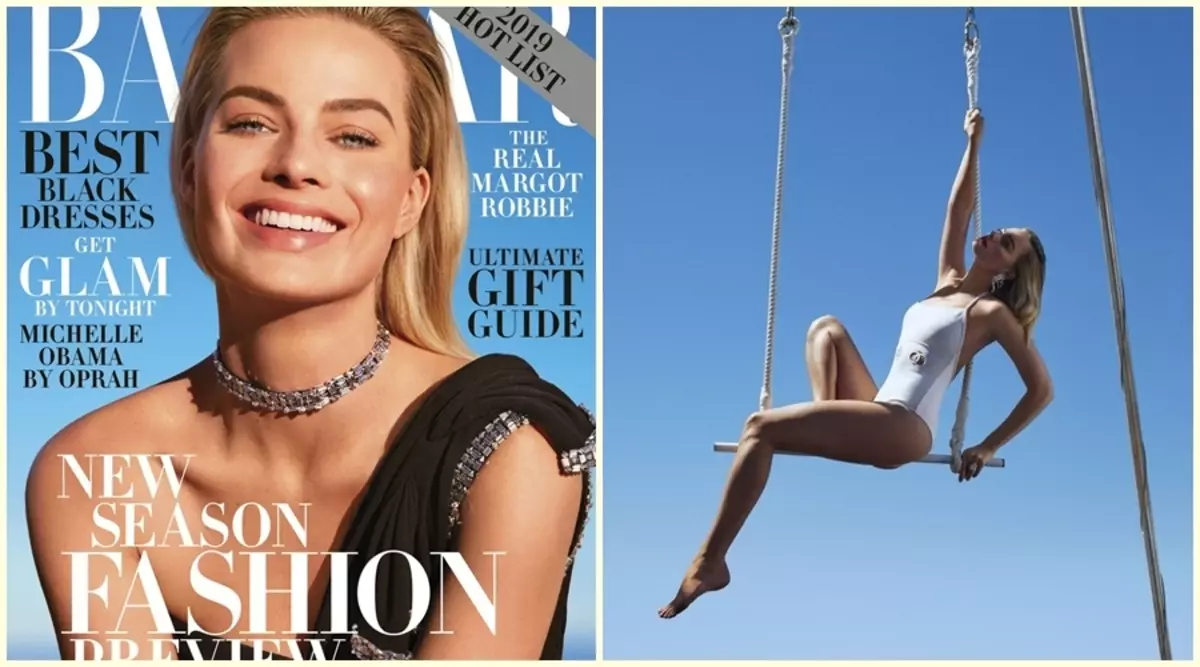 "Air Acrobat" Margo Robbie jaunā fotoattēla šaušanā Harper's Bazaar