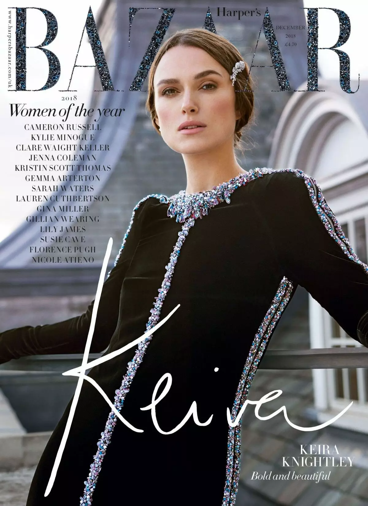 Keira Knightley dihias panutup ti bulan Désémber Bazaar 106441_1