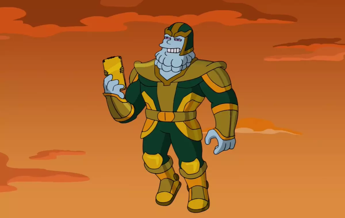 Simpsons sparkled "Avengers: Final" (Kevin Faigi Voiced Tanos)