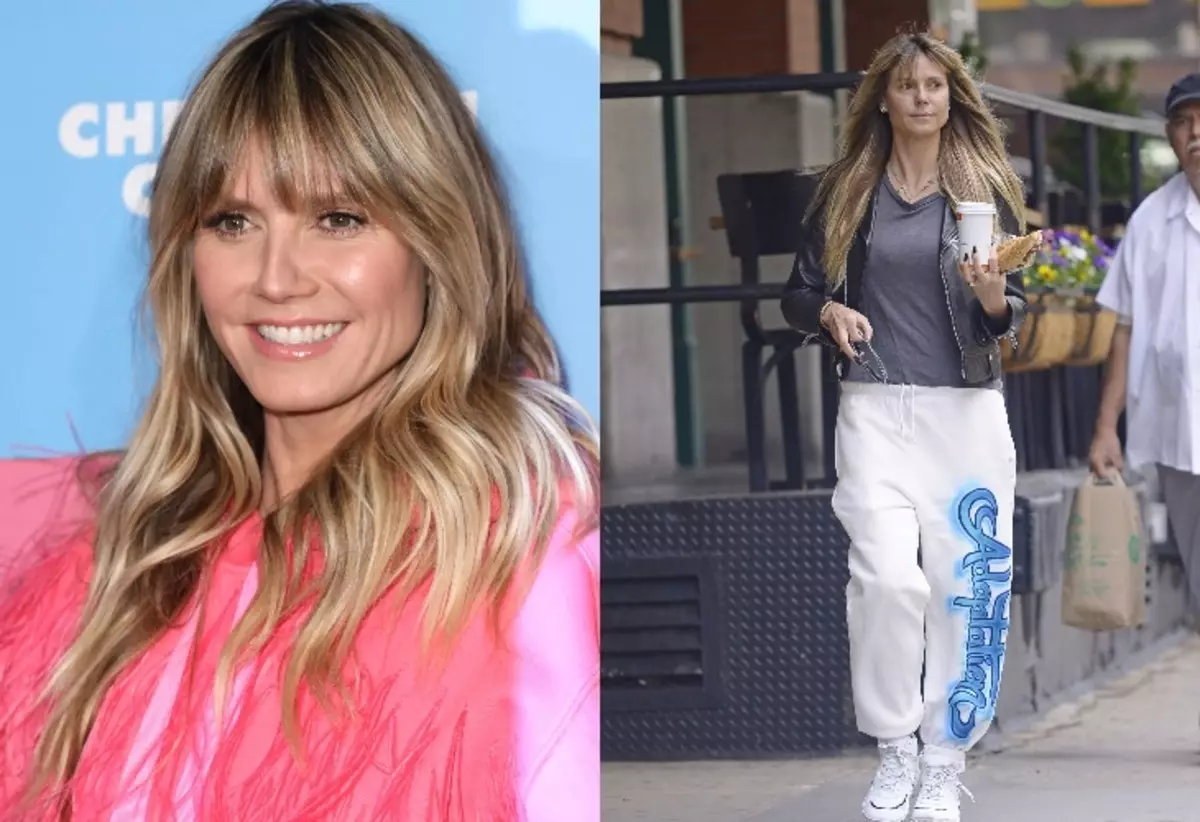 Photo: Heidi Klum captured without makeup on a walk in New York