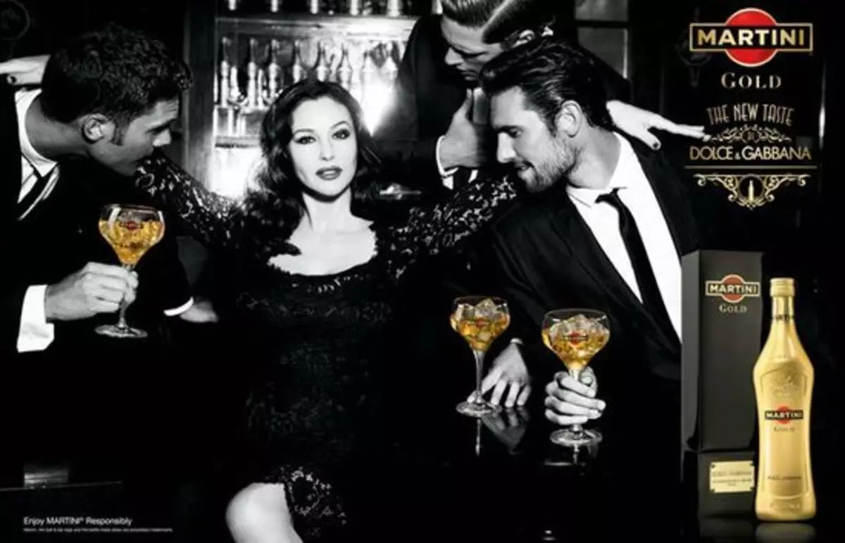 Video: Advertising Martini Gold mula sa Dolce & Gabbana na may Monica Bellucci