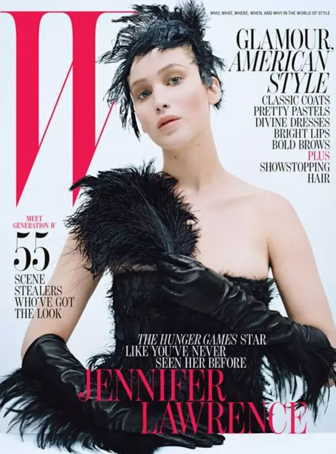 Jennifer Lawrence w magazynie w