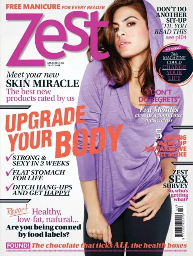 Eva Mendez im ZEST-Magazin. März 2012.