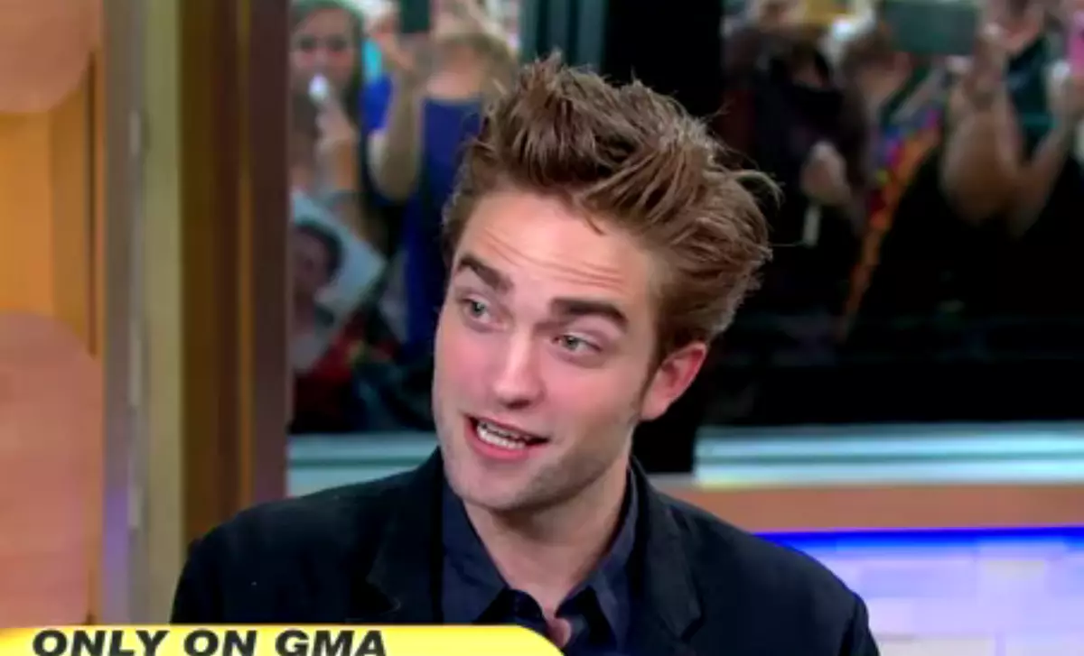 Robert Pattinson på showen God morgon Amerika