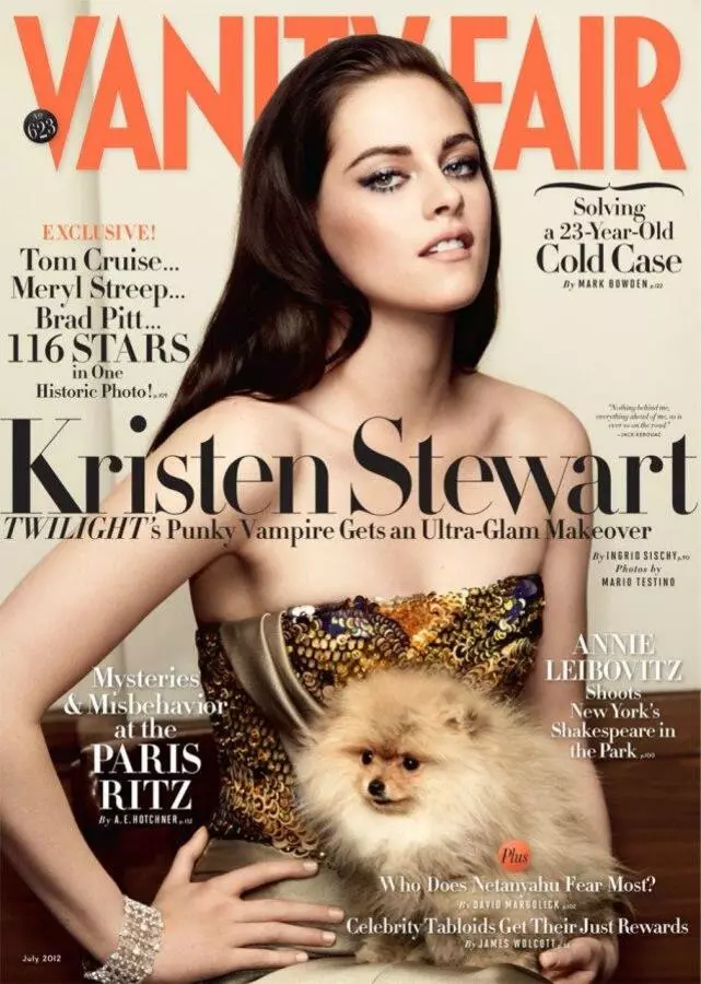 Kristen Stewart di majalah Vanity Fair. Juli 2012.