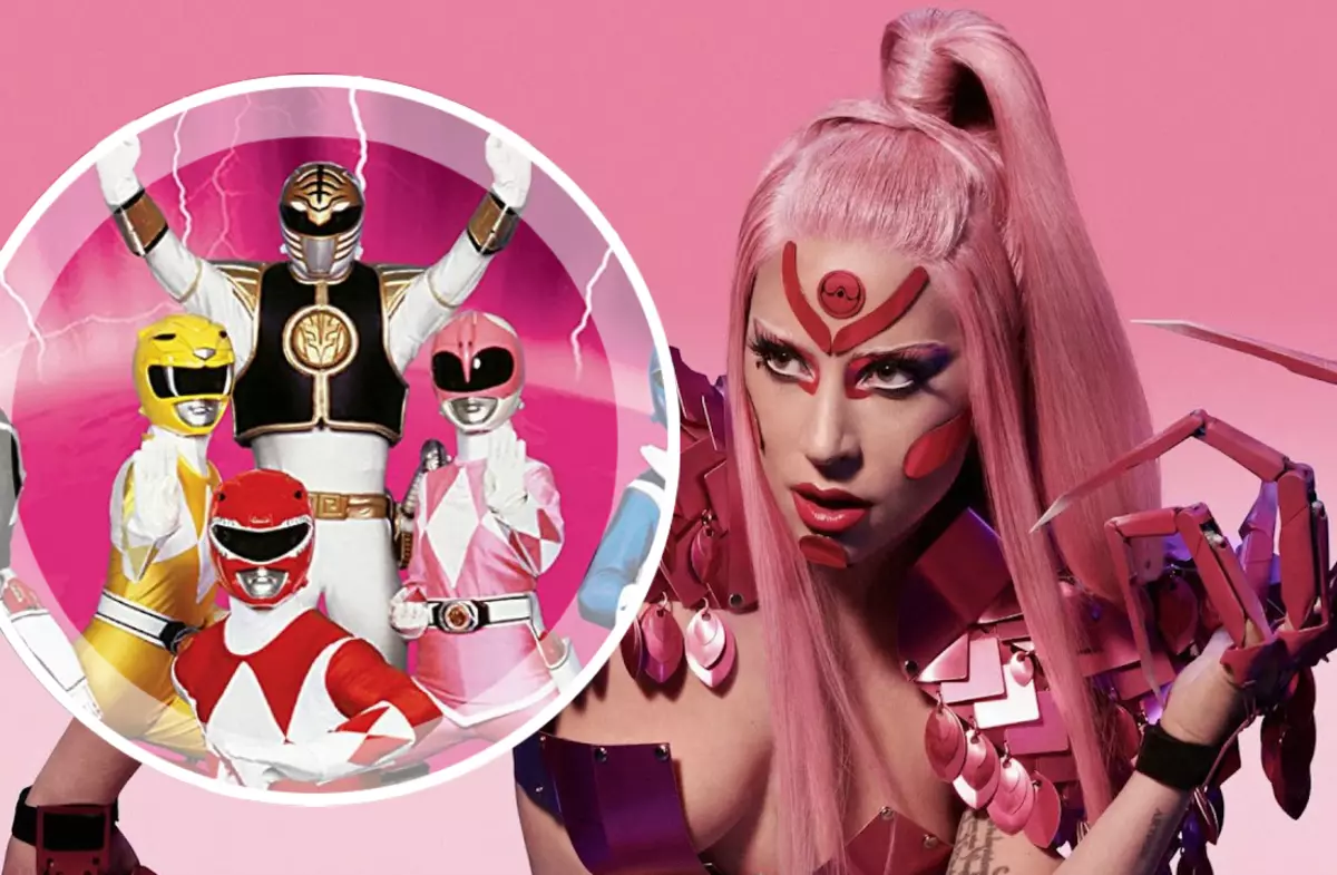 New clip lady gaga comparado com a série de TV "Poderosos Rangers"