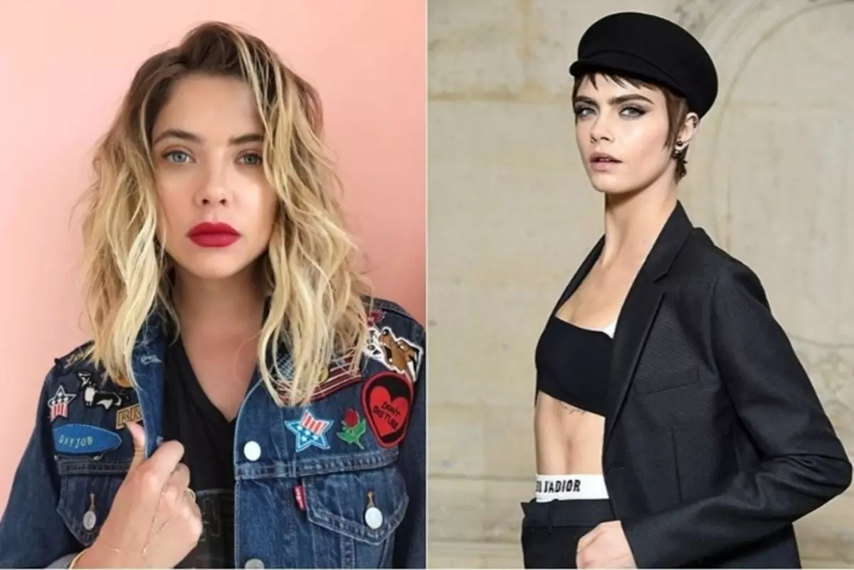 Foto: Kara medief ak mennaj li Ashley Benson repoze nan Moulin Rouge nan Pari