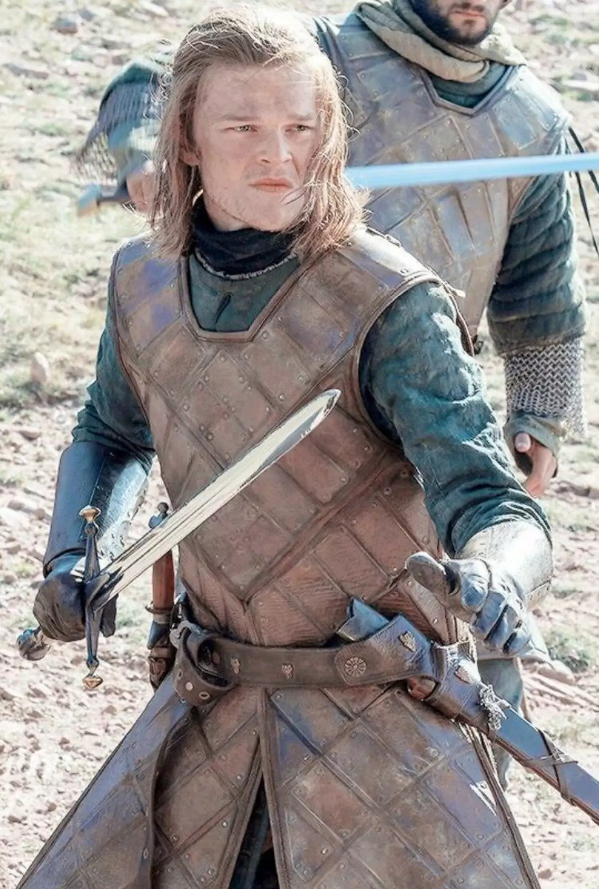 Scherm Eddard Stark speelt een van de hoofdpersonen in de tv-serie 