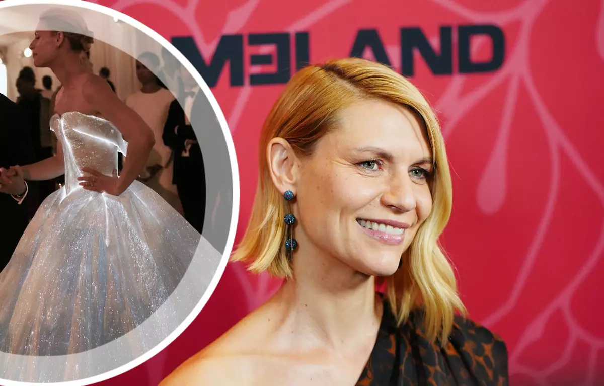 Claire Danes kertoi, että Turmanin mieli auttoi häntä vessassa vehreiden mekkojen tapana Gala