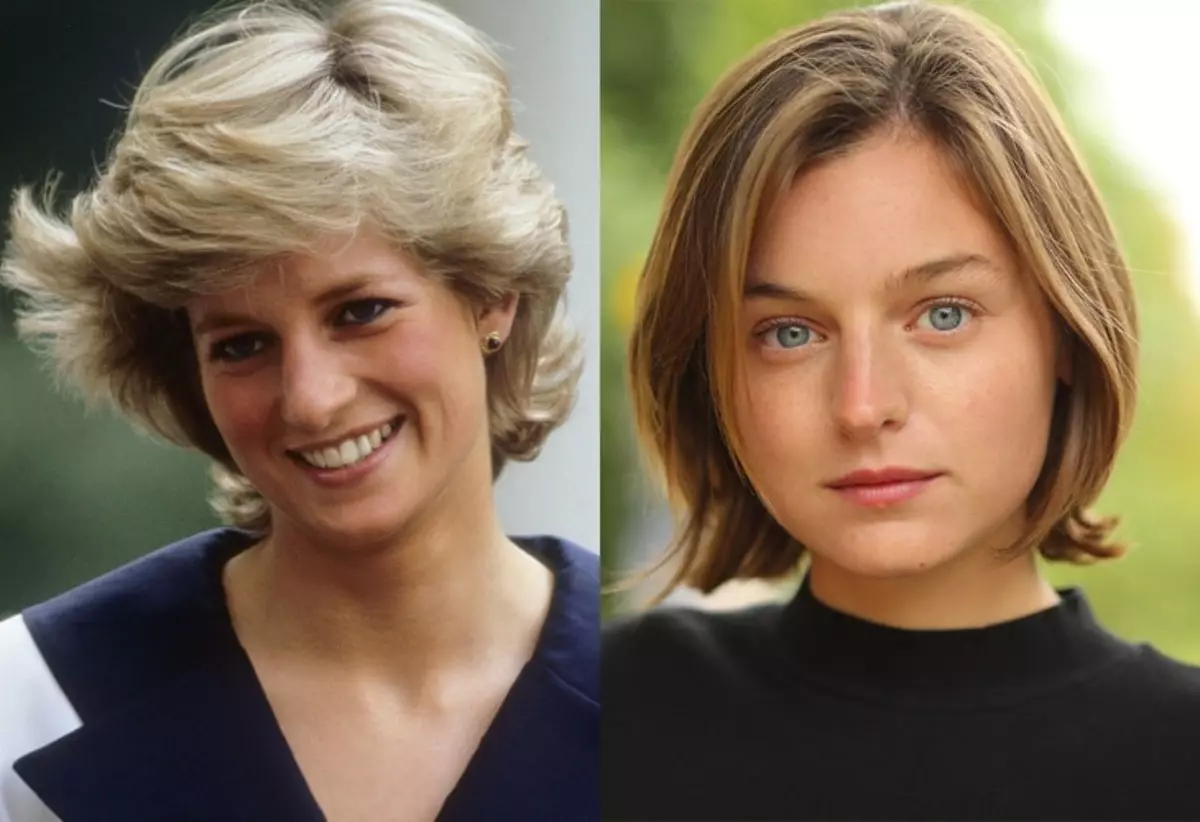 Princess Diana ao amin'ny "Crown" dia hilalao mpilalao sarimihetsika Emma Corrin