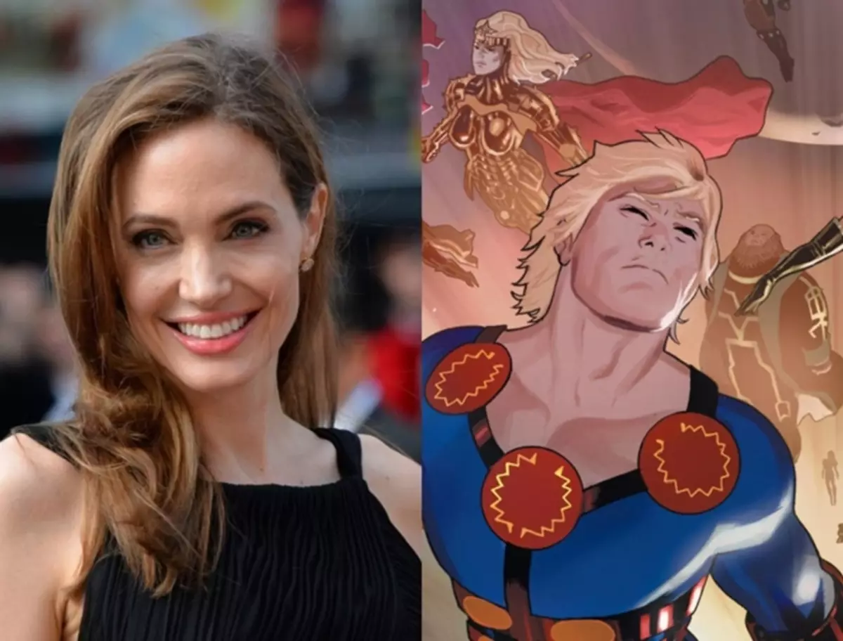 Site na Villen na Superheroid: Angelina Jolie nwere ike igwu egwu na ihe nkiri Marvel ọhụrụ