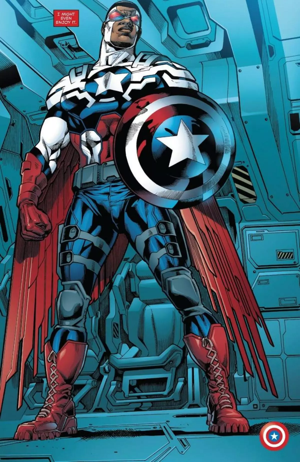 אנתוני מאקי מ סוקול וחורף חייל הבטיח כי מגן של קפטן אמריקה בידיים טובות 