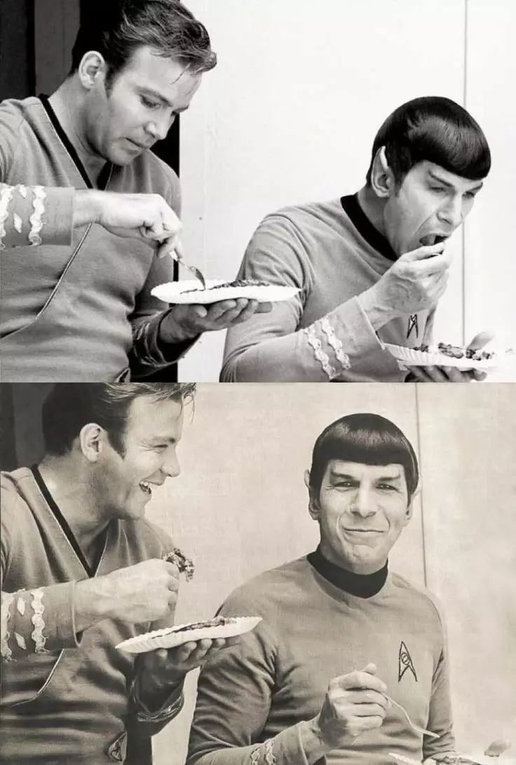 Kaptein Kirk en Spock: William Shetner eare it oantinken oan Leonard Nimoy út 'e Starrûte 127609_3
