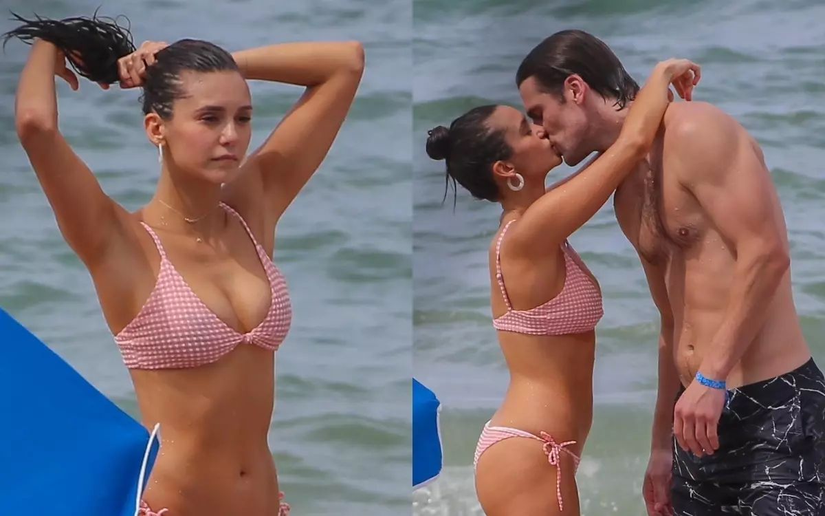 Zdjęcie: Nina Dobrev odpoczywa na plaży z chłopakiem Grant Mellon