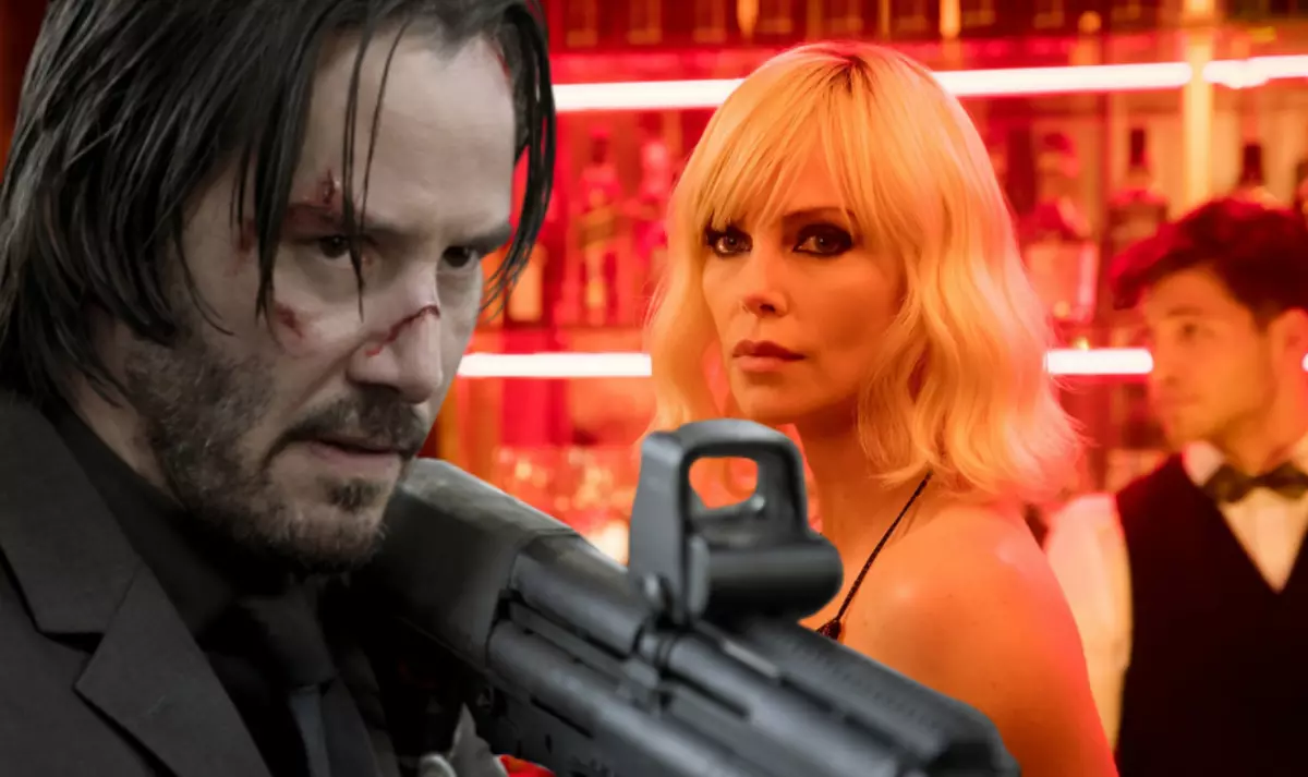 Charlize Theron با Keanu Rivz در John Whitch Crossover و "Blonde Blonde" مقایسه می شود