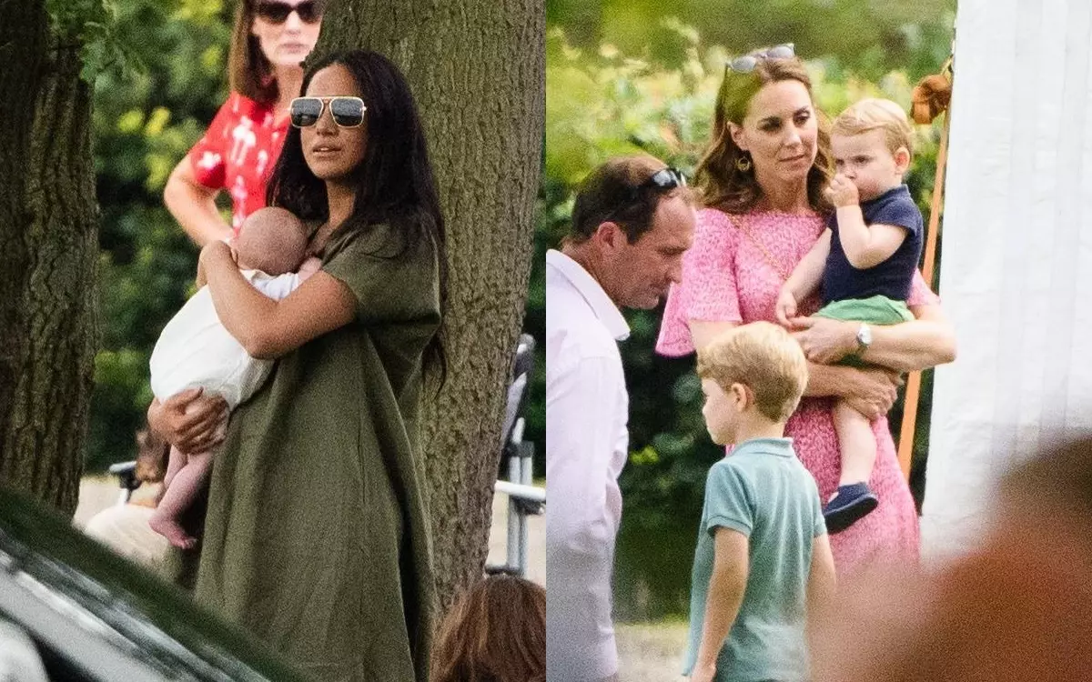 Foto: Megan en Harry het eers met Archie in Kate en William gepubliseer