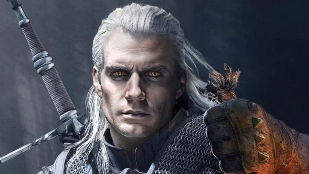 Den Henry Kavillhed Fotoen vu Virbereedunge fir an der "Witcher ze schéissen"