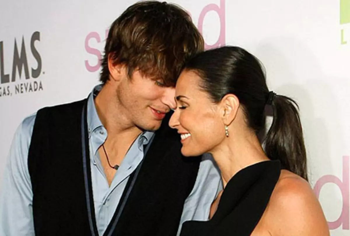 Demi Moore en Ashton Kutcher dachten aan kinderen