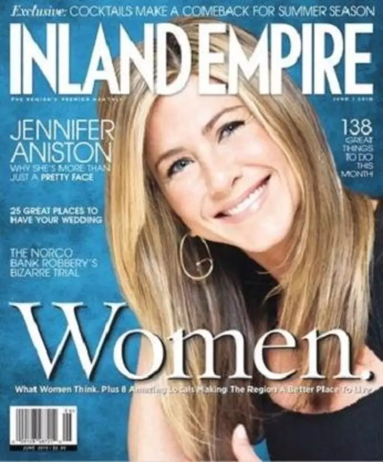 Jennifer Aniston në revistën e Perandorisë në brendësi. Qershor 2010.