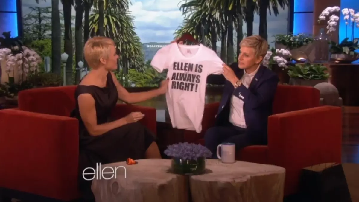 Pamela Anderson ant Show Ellen Degensheres