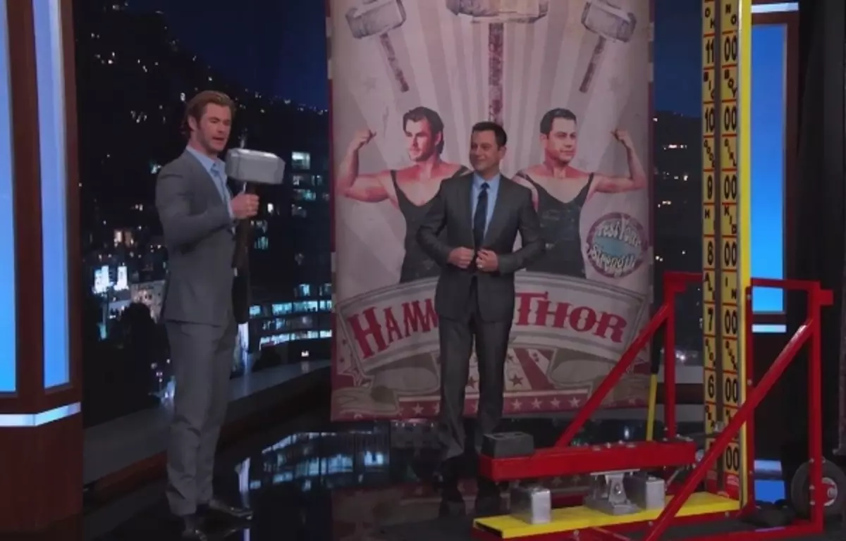 Chris Hemsworth a Shaw Jimmy Kimmel