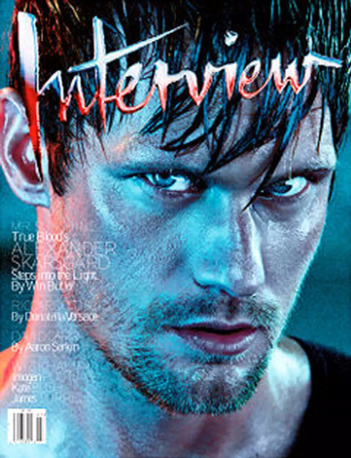 採訪Alexander Skarsgard雜誌採訪。 2011年6月。