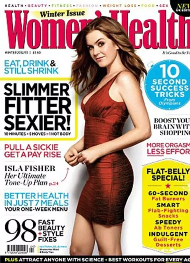 Ayla Fisher in Women's Health magazine. December 2012