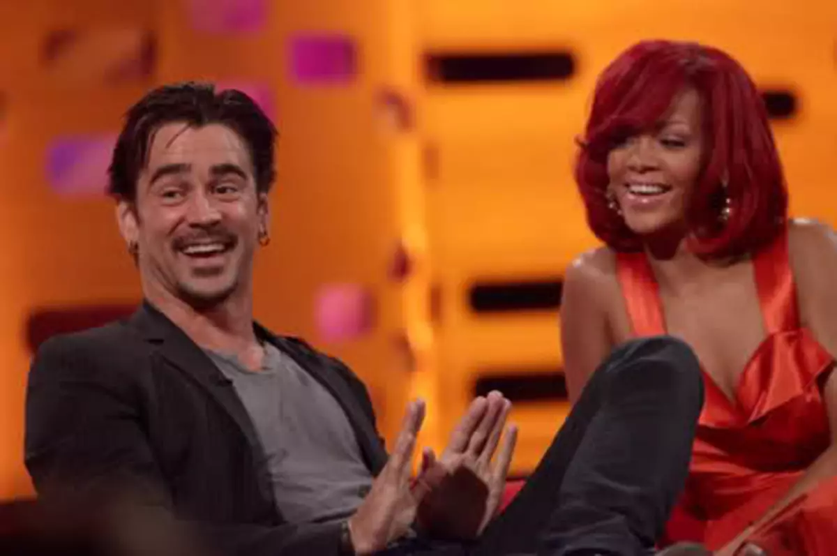 Viestintä Rihanna ja Irlannin Playboy Colin Farrell jatkuu