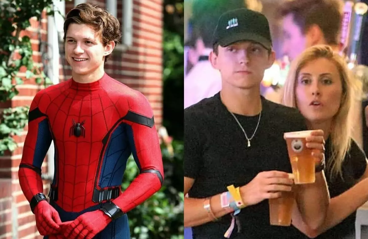 Cyfryngau: Ymddangosodd merch Tom Holland yn y seren "Man-Spider"