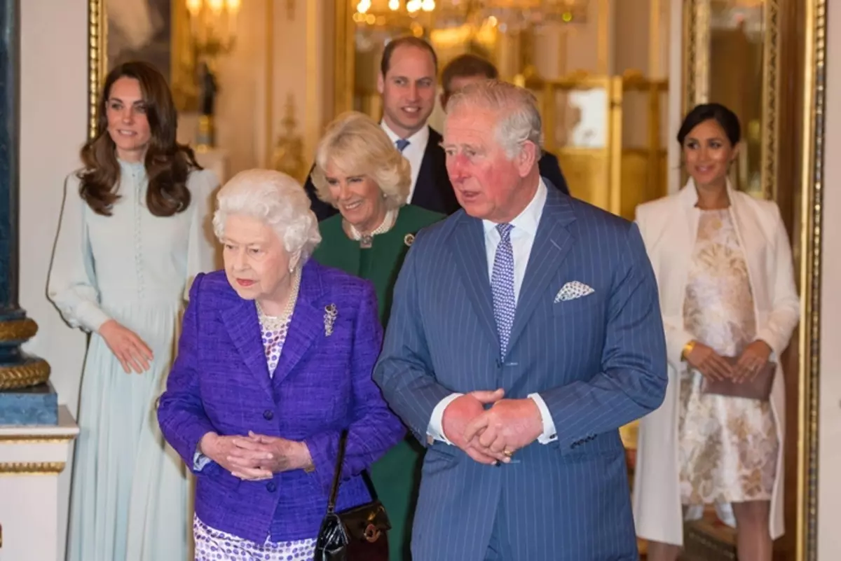 For the first time in a long time: Megan Plant and Kate Middleton together at the celebration in honor of Prince Charles