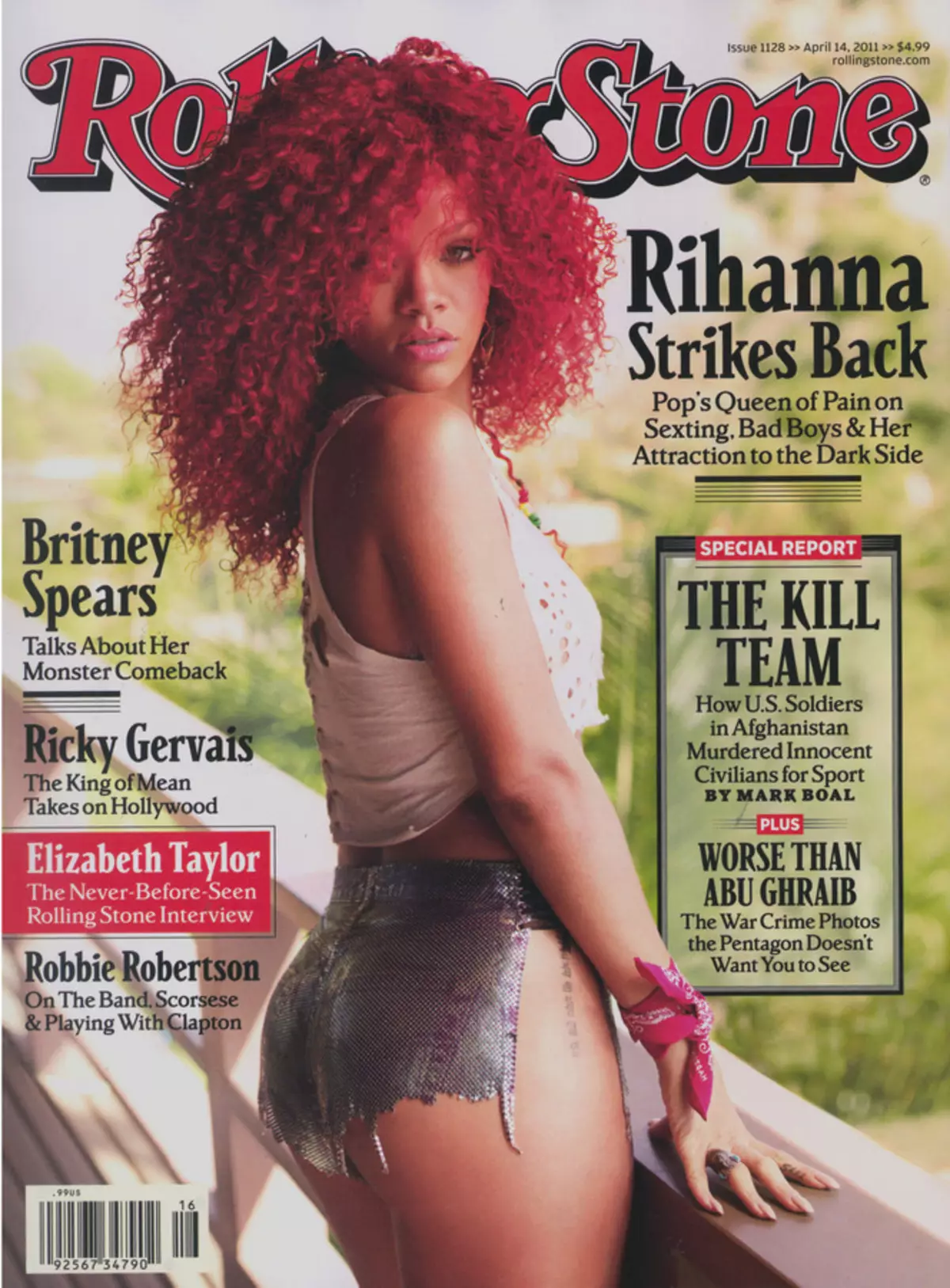 Rihanna starred in a photo shoot for Rolling Stone magazine and gave an int...