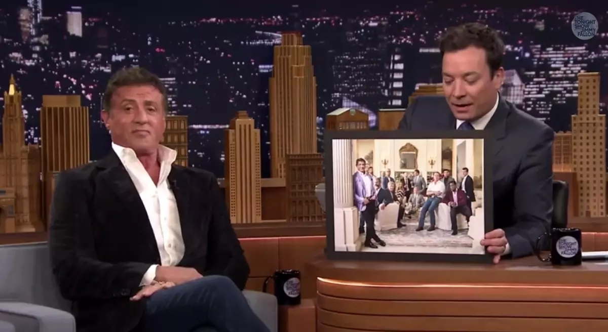 Sylvester Stallone auf der Show Jimmy Fallon