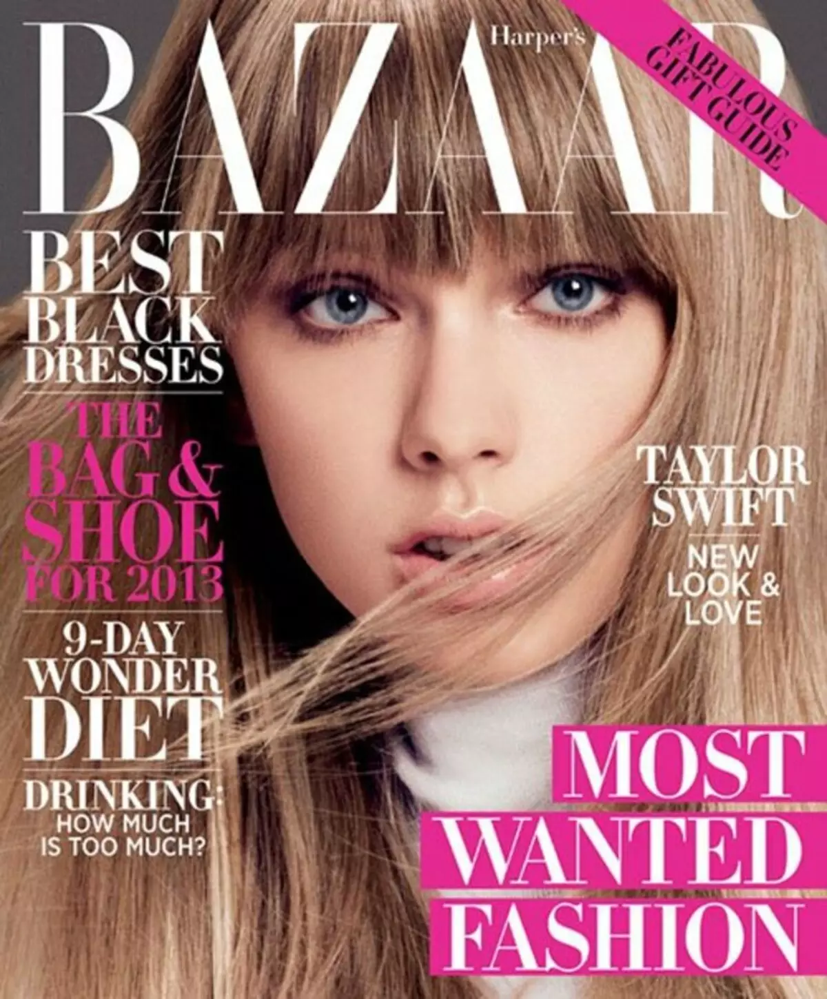 Taylor Swift in Harpers Basar-Magazin. Dezember / Januar 2012-2013