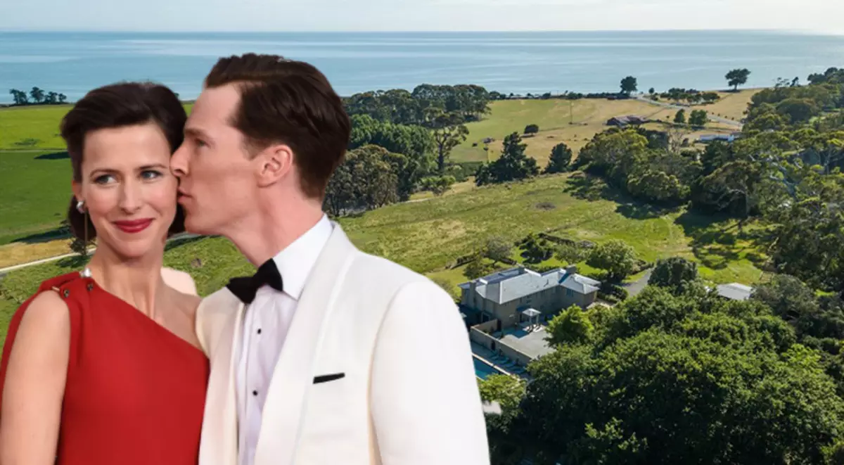 Benedict Cumberbatch hou kwarantyn in 'n luukse huisie in Nieu-Seeland