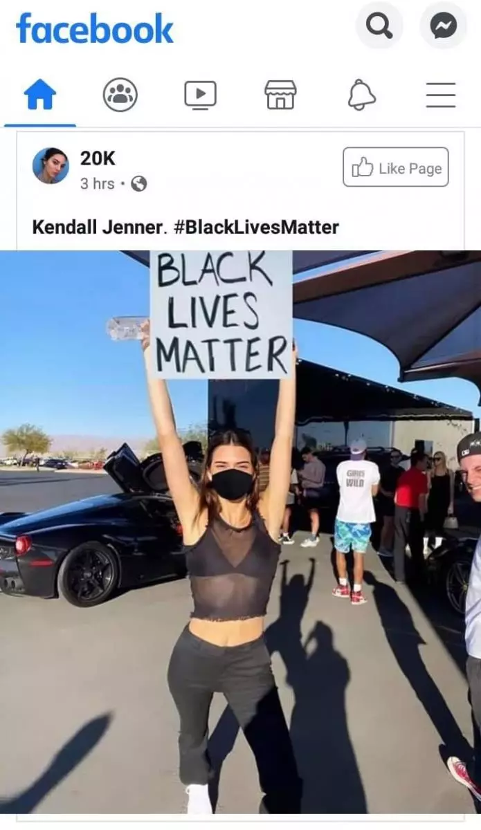 Fander ak fotoschop: Kendall Jenner reponn a akizasyon nan reklame desepsyon 150028_1
