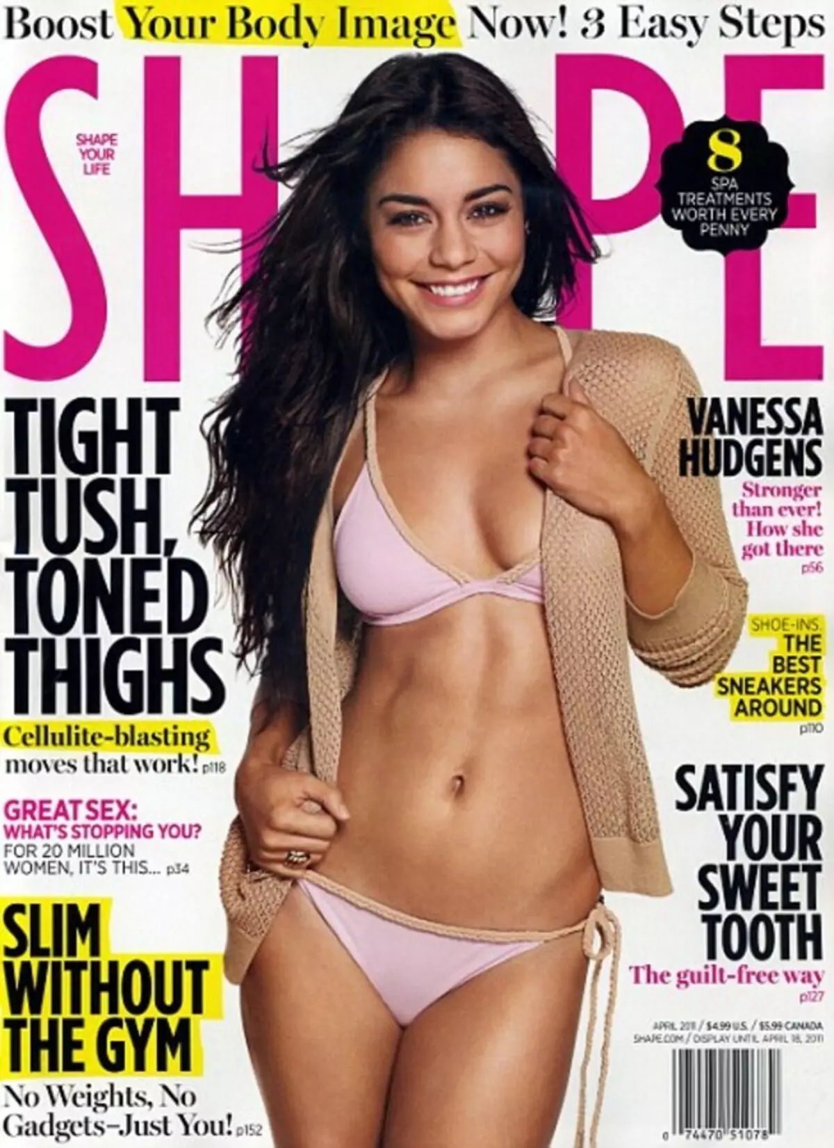 Intervju Vanessa Hudgens i Shape Magazine. April 2011.