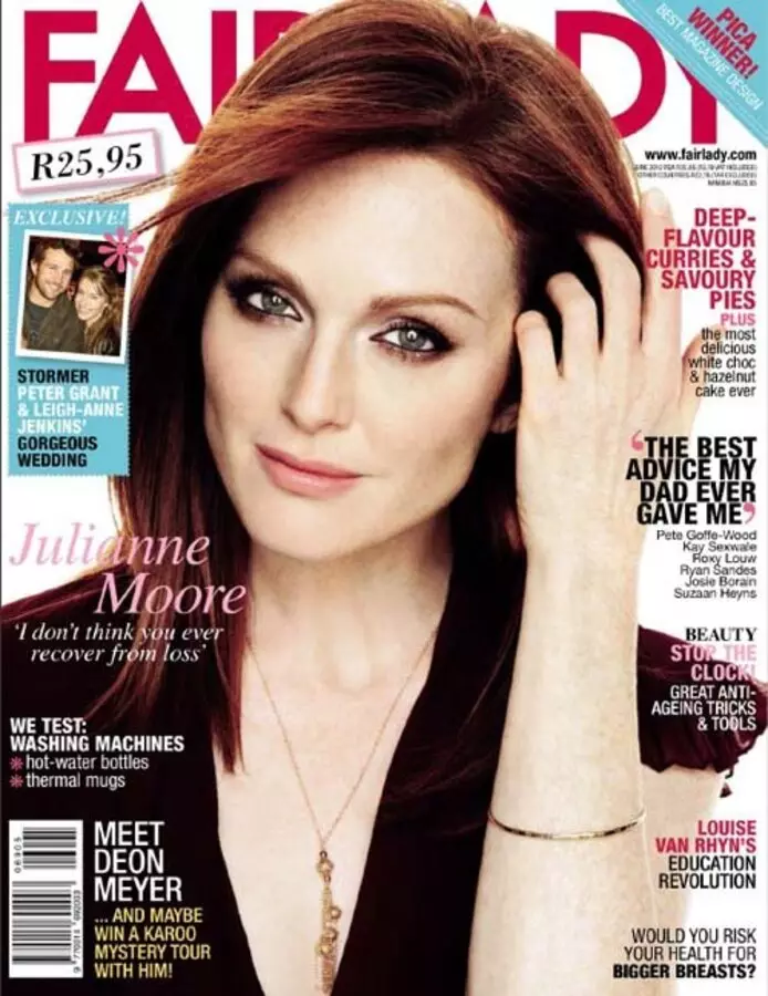 Julianna Moore mumagazini Fellady. June 2012.