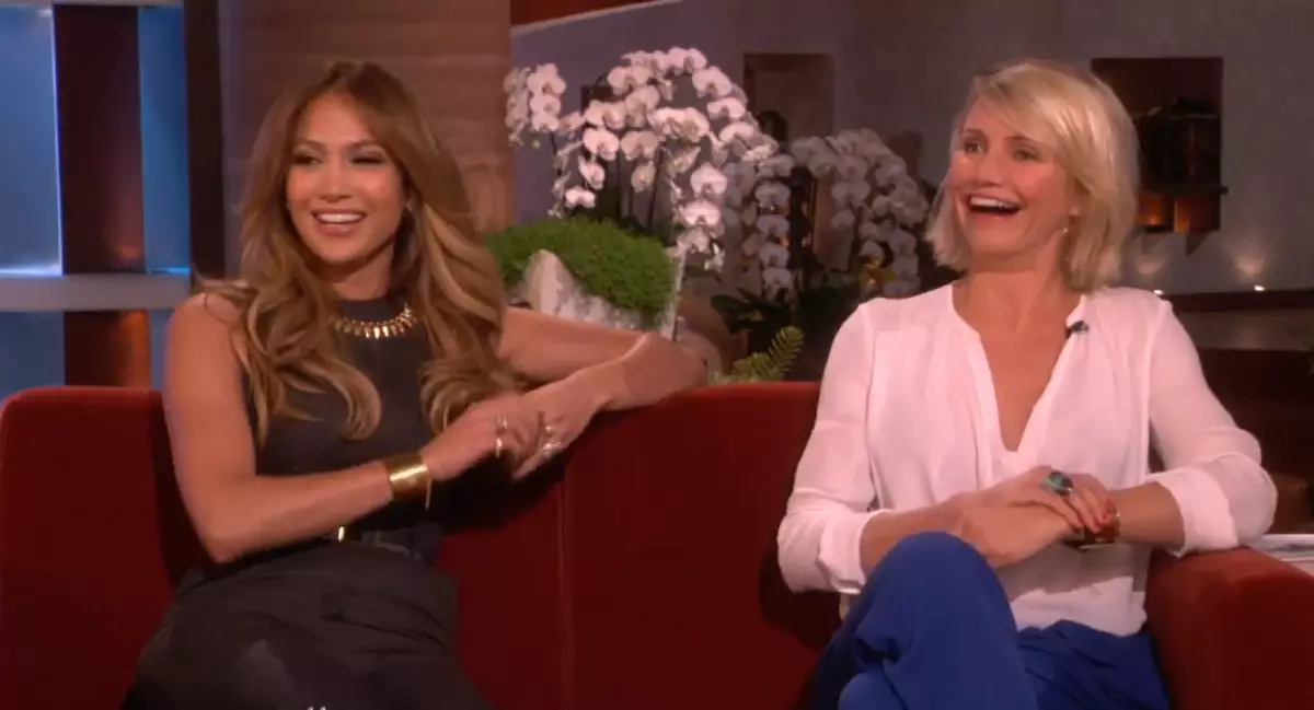 Cameron Diaz dhe Jennifer Lopez në Shaw Ellen Degenseres