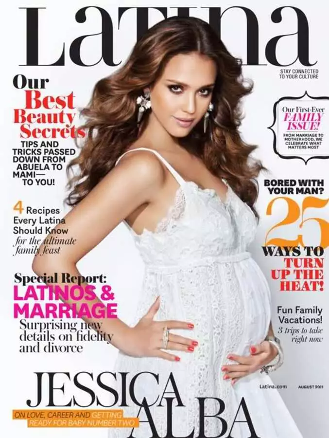 Jessica Alba i Latina Magazine. August 2011. Intervju