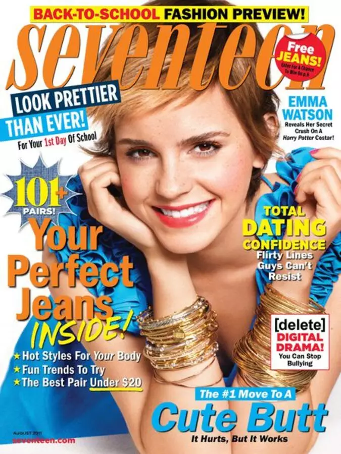 Intervju av Emma Watson i sytten magasin. August 2011.