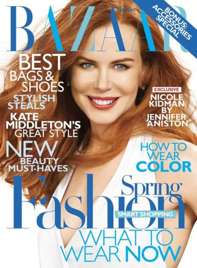 Entrevista Nicole Kidman na revista Harper's Bazaar EUA