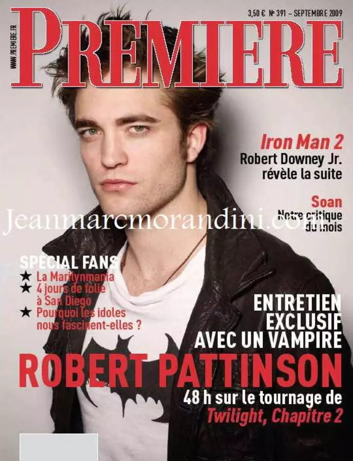 Interviu Robert Pattinson už premjera žurnalą
