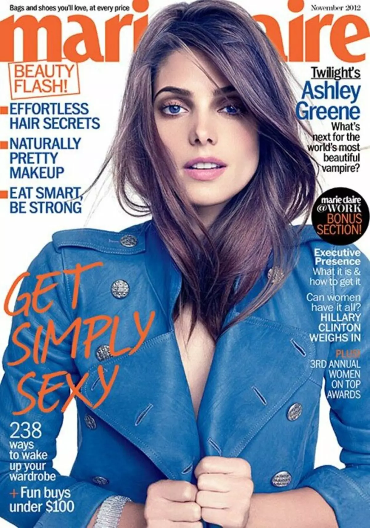 Ashley Greene në revistën Marie Claire. Nëntor 2012.