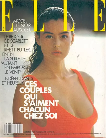 30 tahun kemudian: Putri Monica Bellucci Virgo memulai debutnya di sampul majalah Elle 17810_2